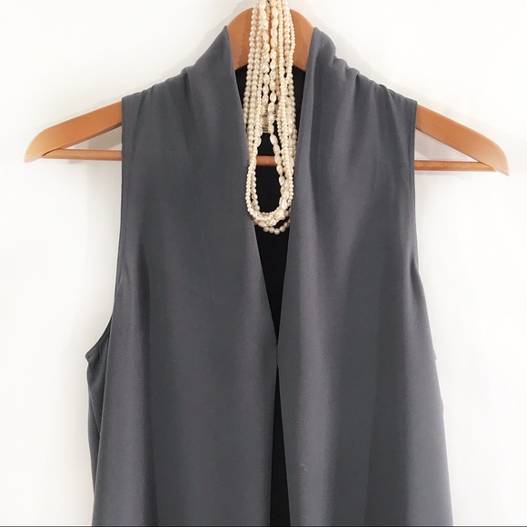 ARITZIA WILFRED Slate Blue/Gray Shift Dress Sleeveless - Picture 2 of 8